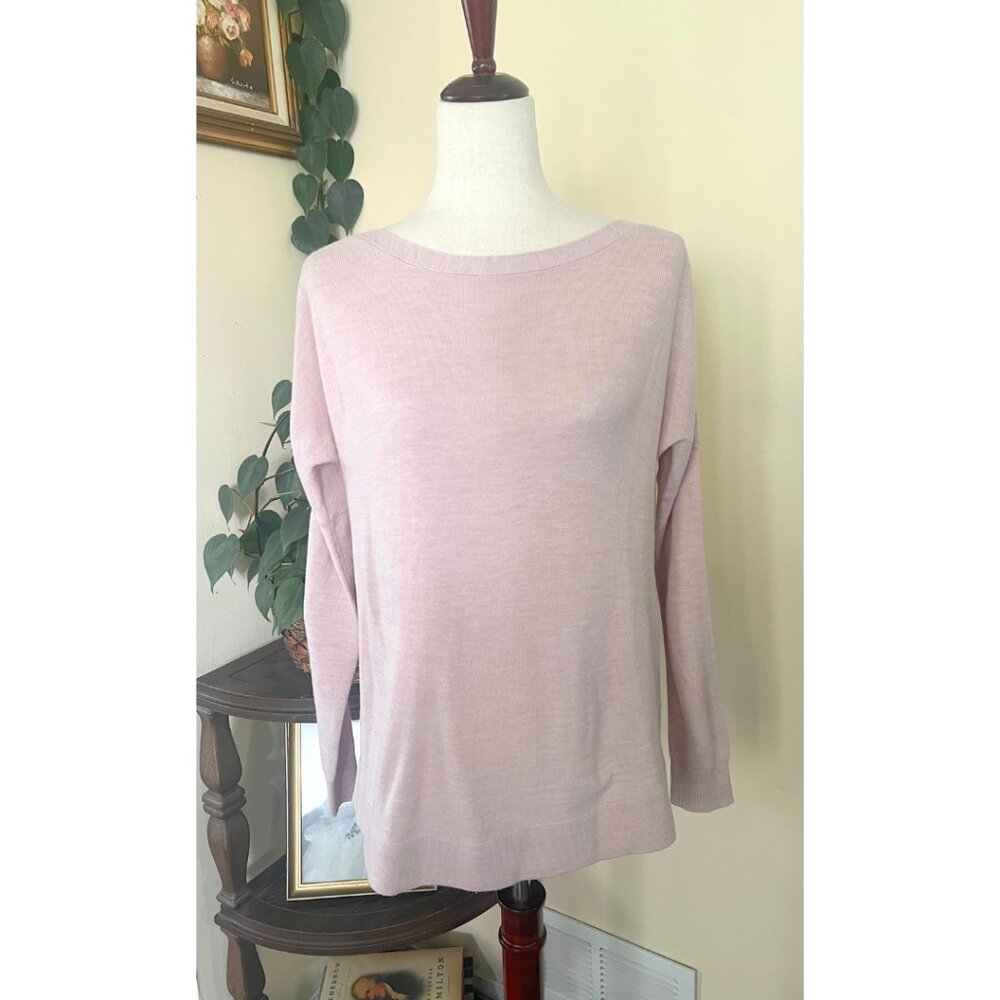 French Connection Blush Pink Boatneck Sweater sz S